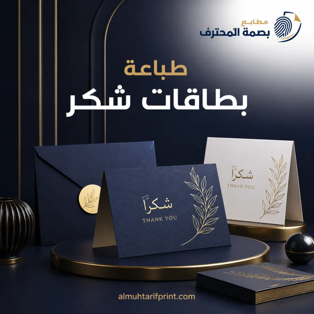 طباعة بطاقات شكر