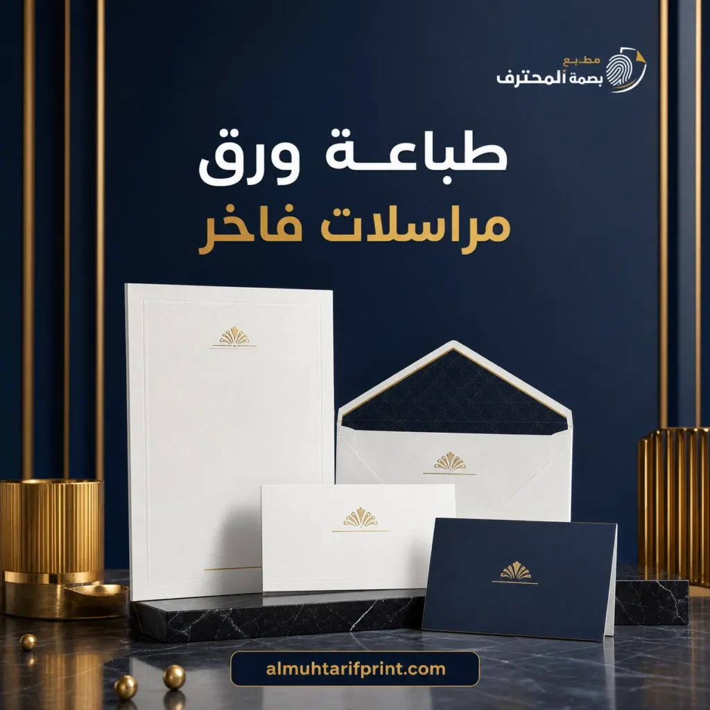 طباعة ورق مراسلات فاخر